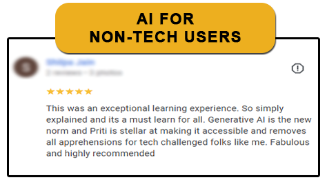 AI FOR NON-TECH USERS - workshop review