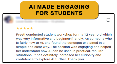 AI Made ENGAGING FOR STUDENTS - workshop review