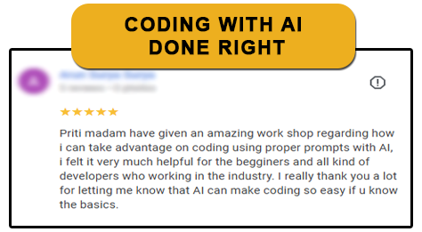 CODING WITH AI — DONE RIGHT - workshop review