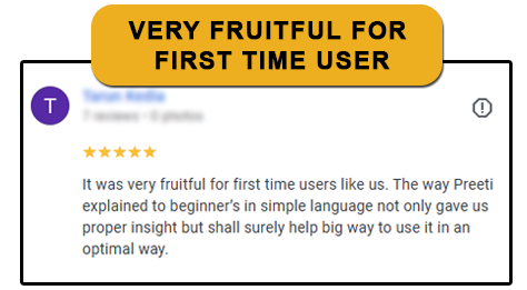 very Fruitful for first time user - workshop review